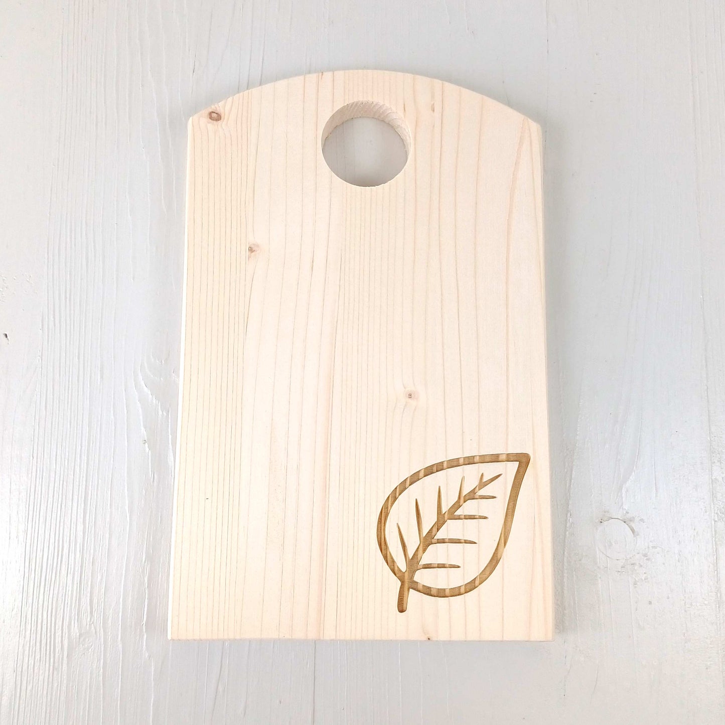 Tagliere in Abete - 31x20cm - Foglia