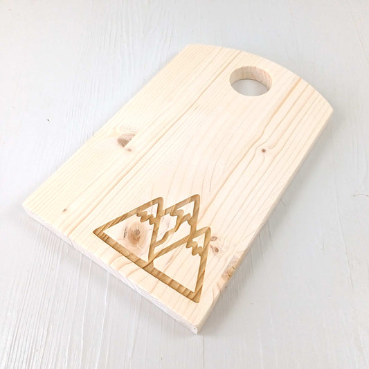 Tagliere in Abete - 25x16cm - Montagne