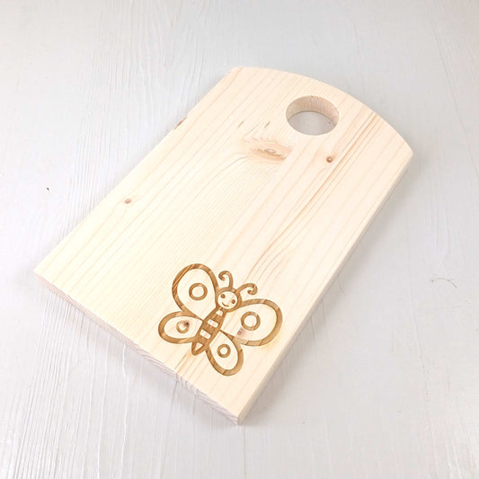 Tagliere in Abete - 25x16cm - Farfalla