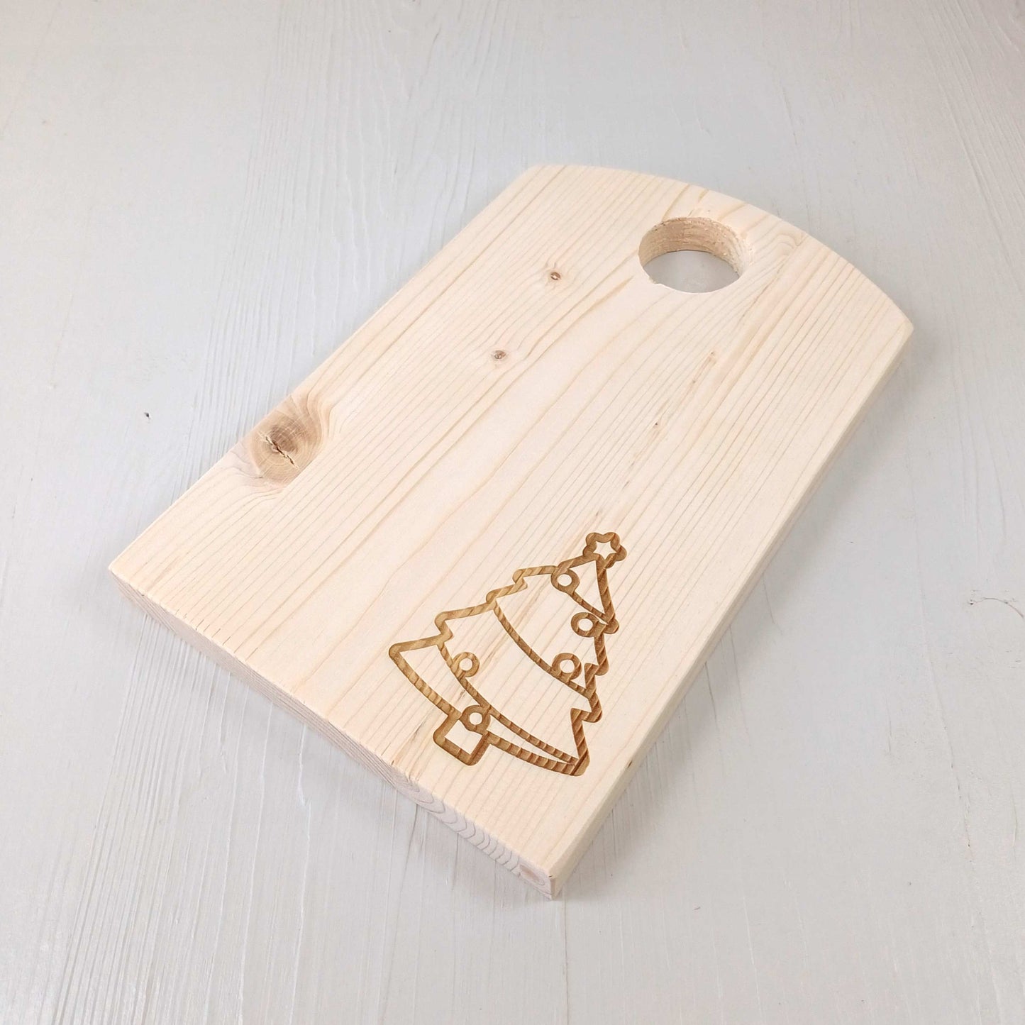Tagliere in Abete - 25x16cm - Albero di Natale