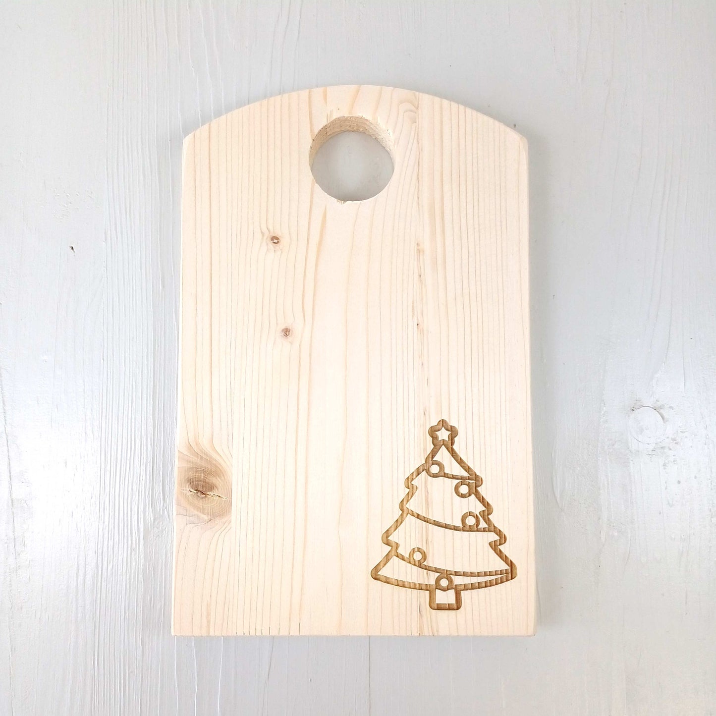 Tagliere in Abete - 25x16cm - Albero di Natale