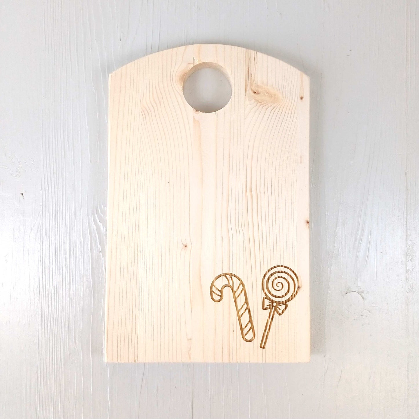Tagliere in Abete - 25x16cm - Bastoncino di Zucchero