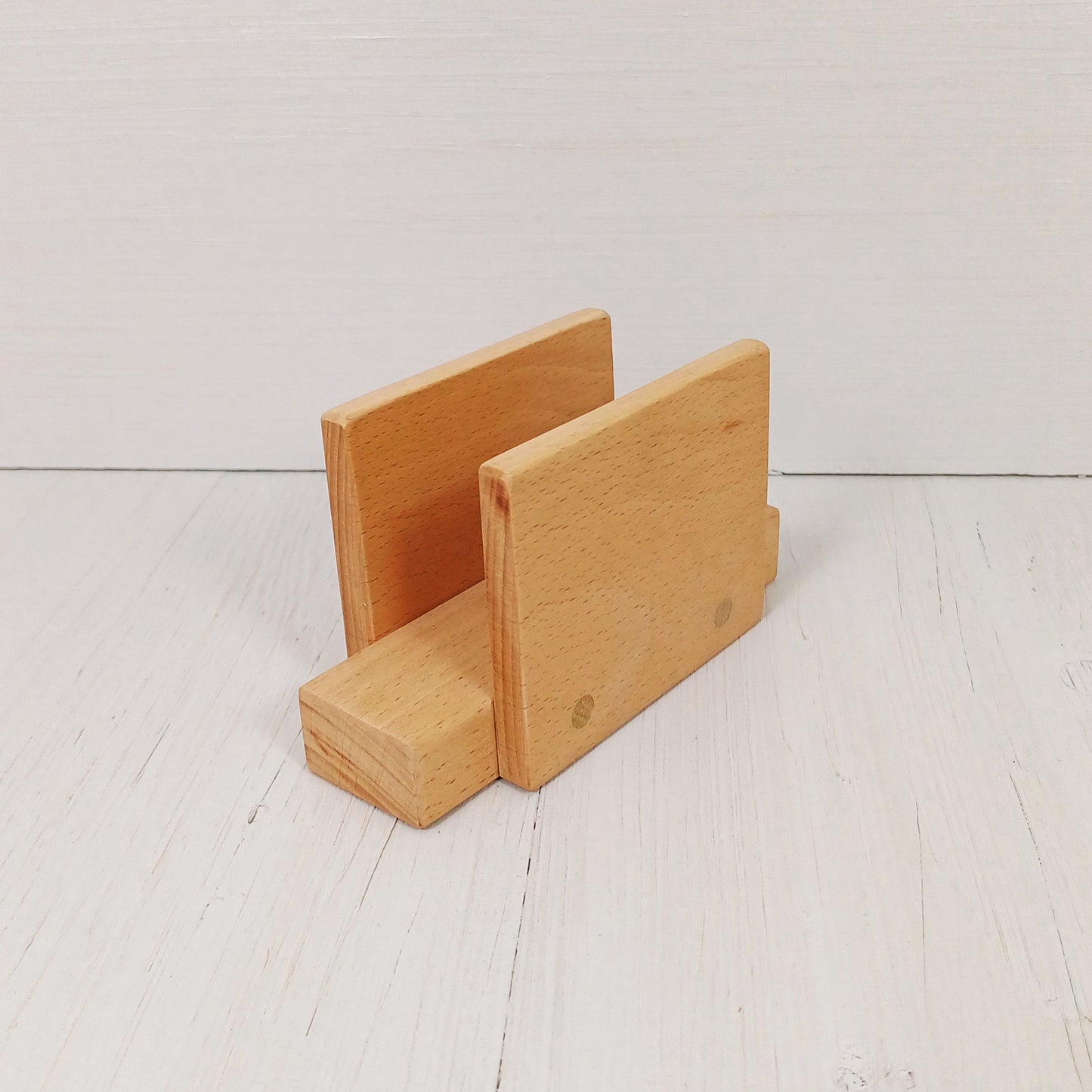 Portatovaglioli da Tavola Squadrato 15x8x6cm in Faggio