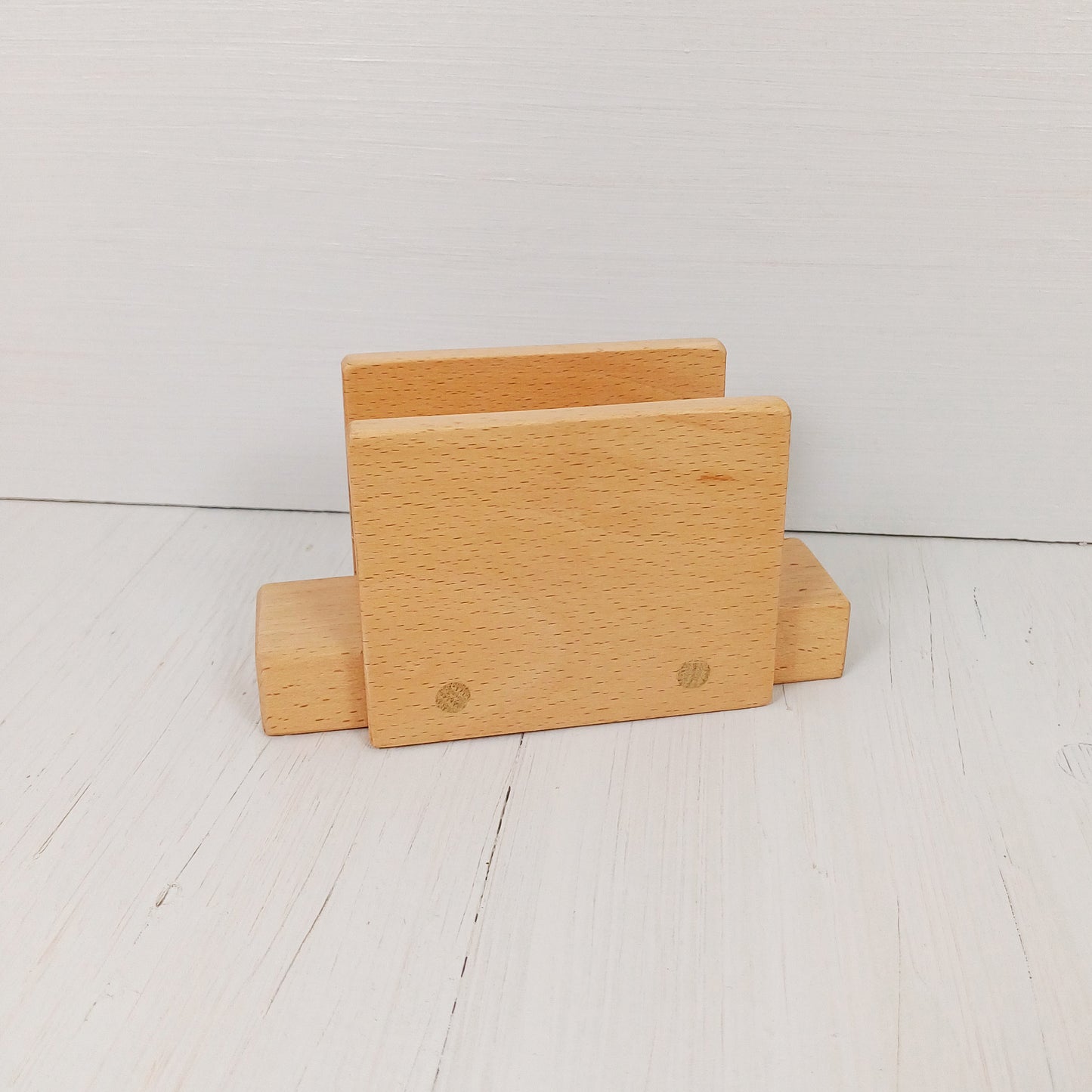 Portatovaglioli da Tavola Squadrato 15x8x6cm in Faggio