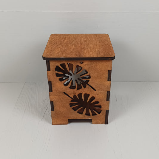 Lanterna in Pioppo - Foglie - Scuro