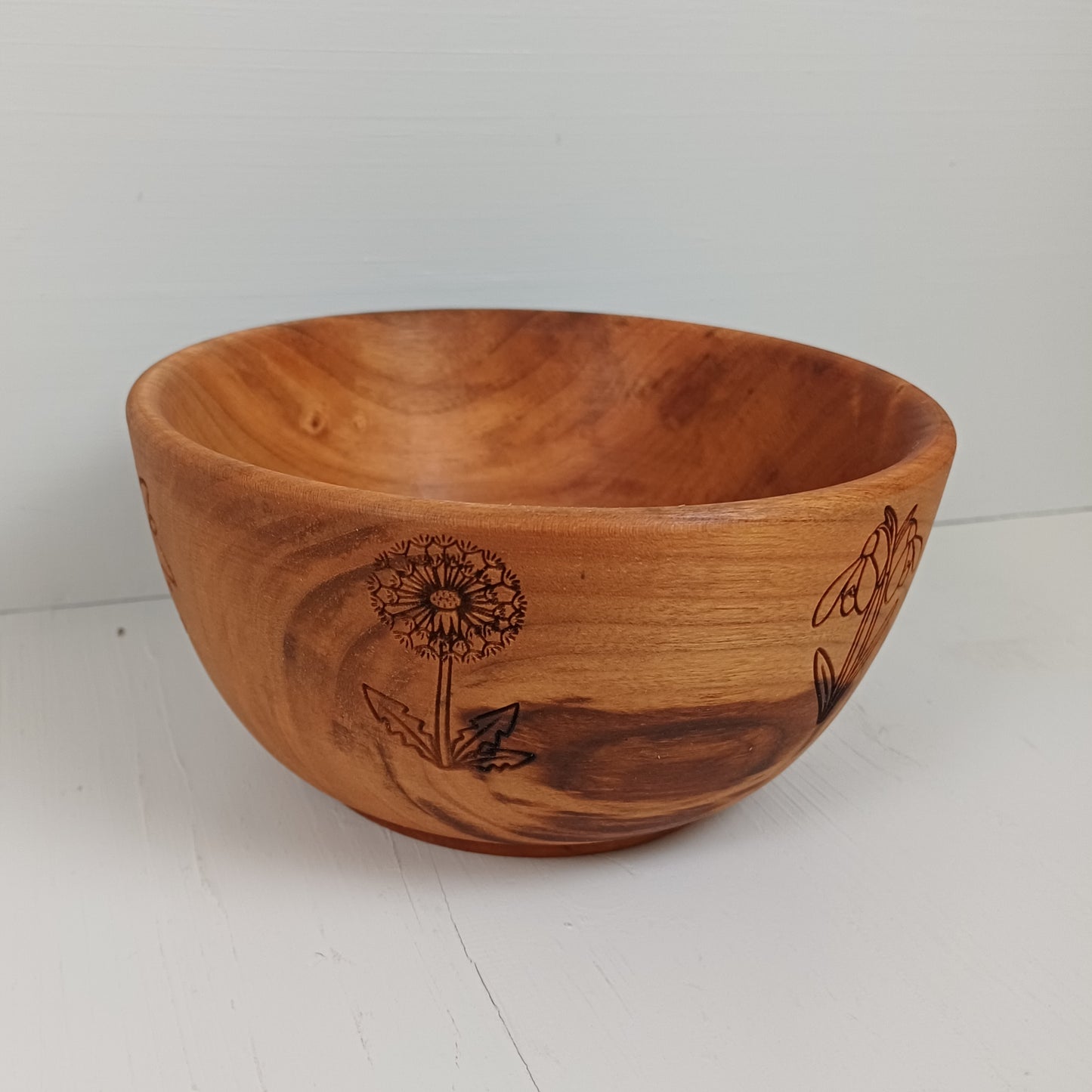 Scodella 16cm in Ciliegio - Doodle Fiori