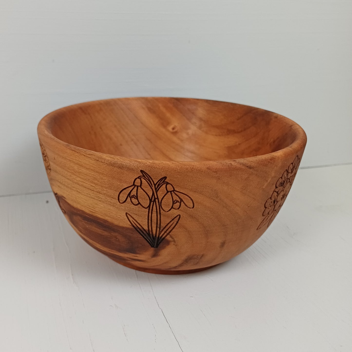 Scodella 16cm in Ciliegio - Doodle Fiori